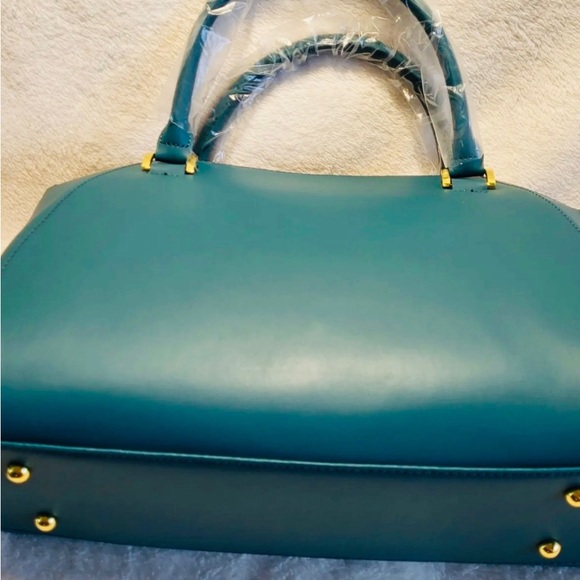 Joy andIman leather handbag NWOT BeautifulTeal/Jade color! - Picture 5 of 5